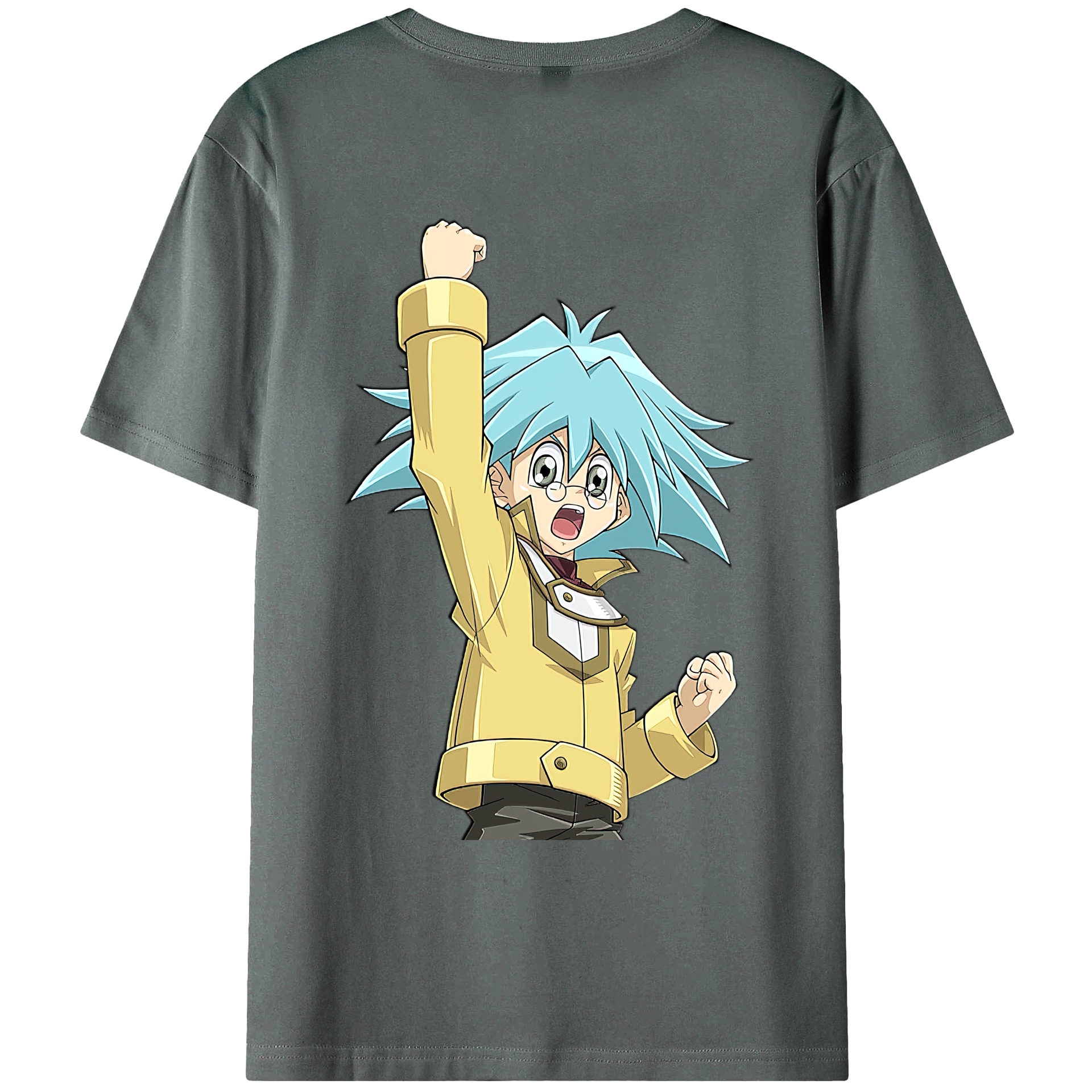 （画像用） 遊☆戯☆王 Yu-Gi-Oh! 綿100％ メンズ半袖Tシャツ（バックプリント） 通気性